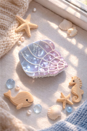 Takabee Acrylic Fancy Sea Shell Claws - Pink