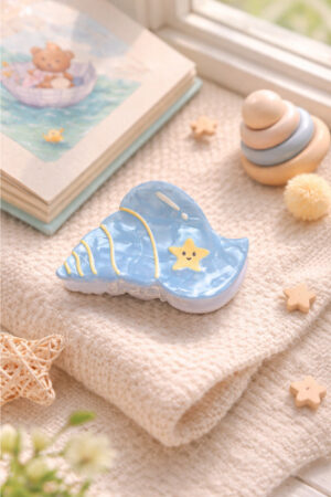 Takabee Acrylic Fancy Sea Shell Claws - Blue
